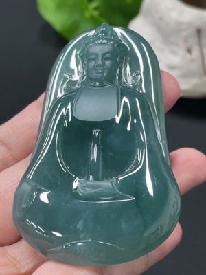 F34019520 Jadeite Guanyin Pendant, Total Weight Approx. 39g