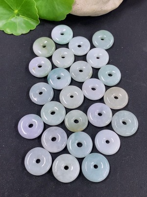 F46548719 翡翠平安扣挂件 一手走20+ 货品总重约87.48g
