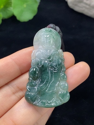 F30501727 JadeitePendant Avalokiteshvara Total Weight Approx.14.28g