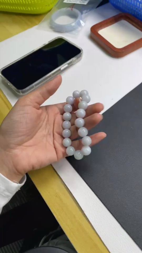 F35081763 Jadeite Bracelet 11.5mm Approx. Total Weight About 43.9g