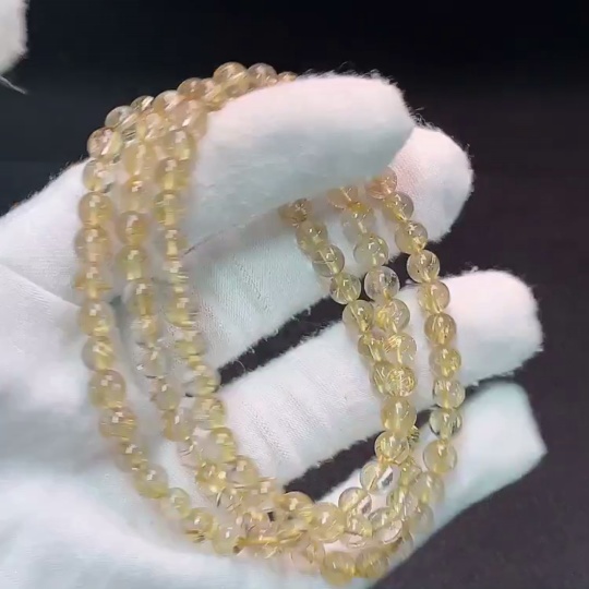 C32744394 Crystal Bead Strand Total Weight Approx. 25.2g Size 5.3mm