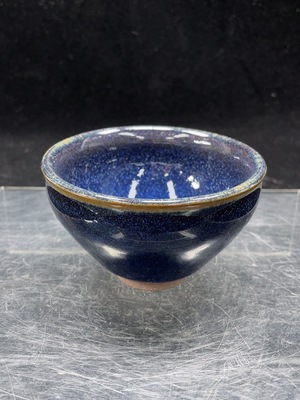 W30476367 Ceramic, Mint Condition, Modern Black Glazed Tea Cup (Subject to Actual Item)