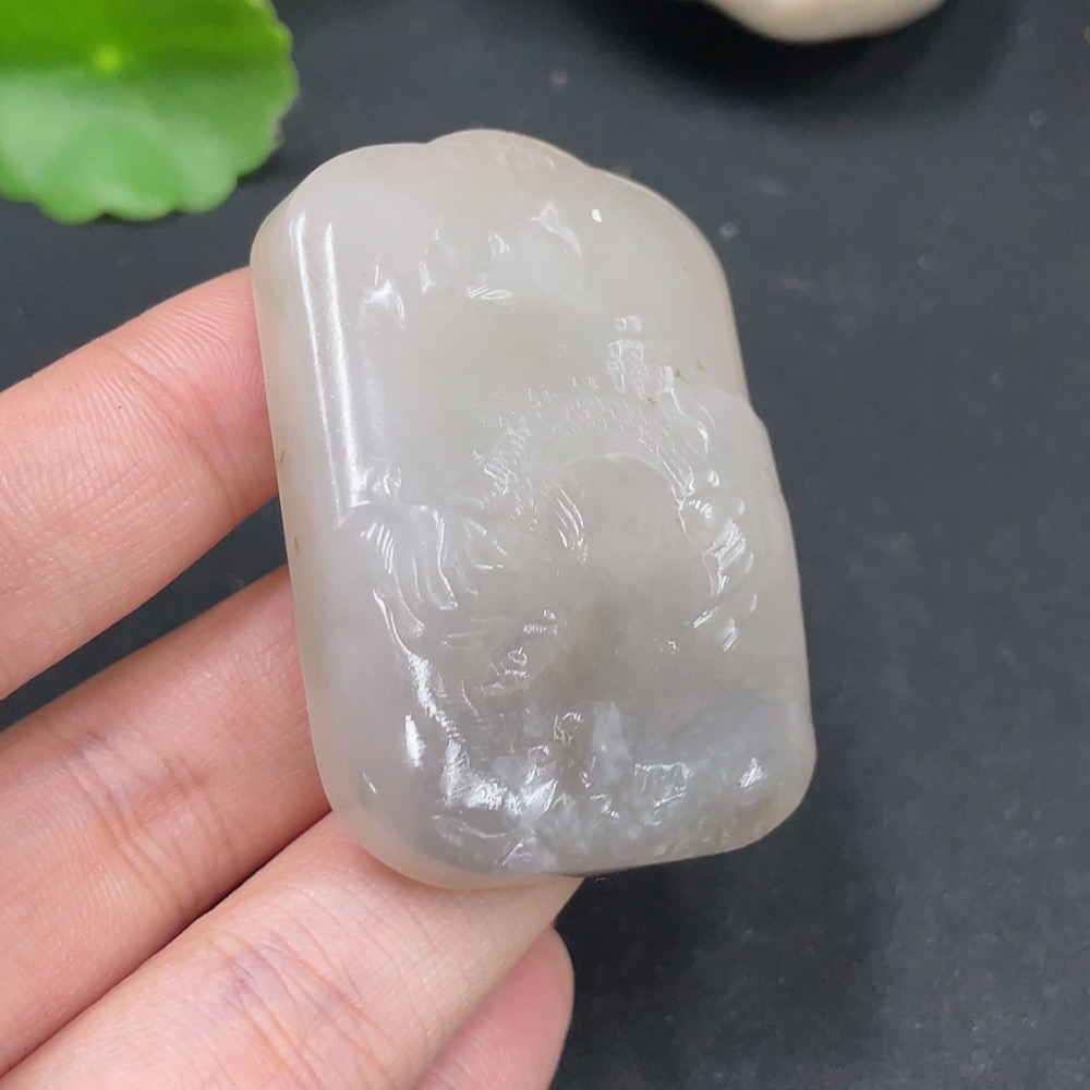 H34063197 Hetian Jade Pendant: Landscape Plaque, Total Weight Approx. 48g