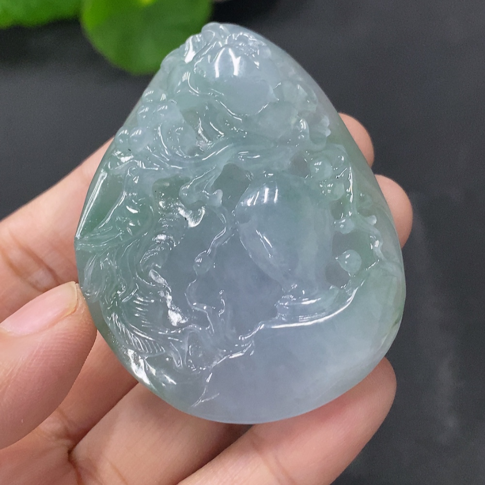 F22500944 JadeitePendant - Flourishing Fortune, Total Weight 57.808g