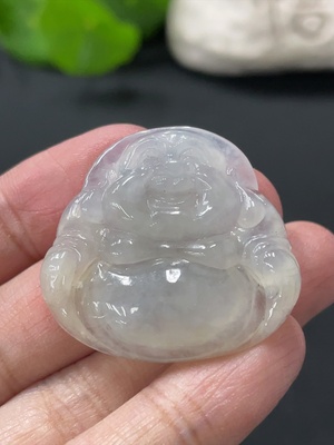 F33875650 翡翠佛公挂件 货品总重约8.89g