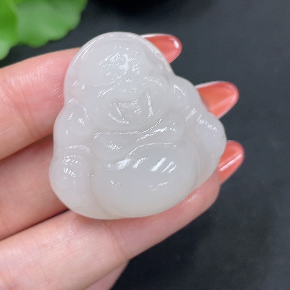 H34027052 Hetian Jade Pendant Buddha Total Weight About 19.6g