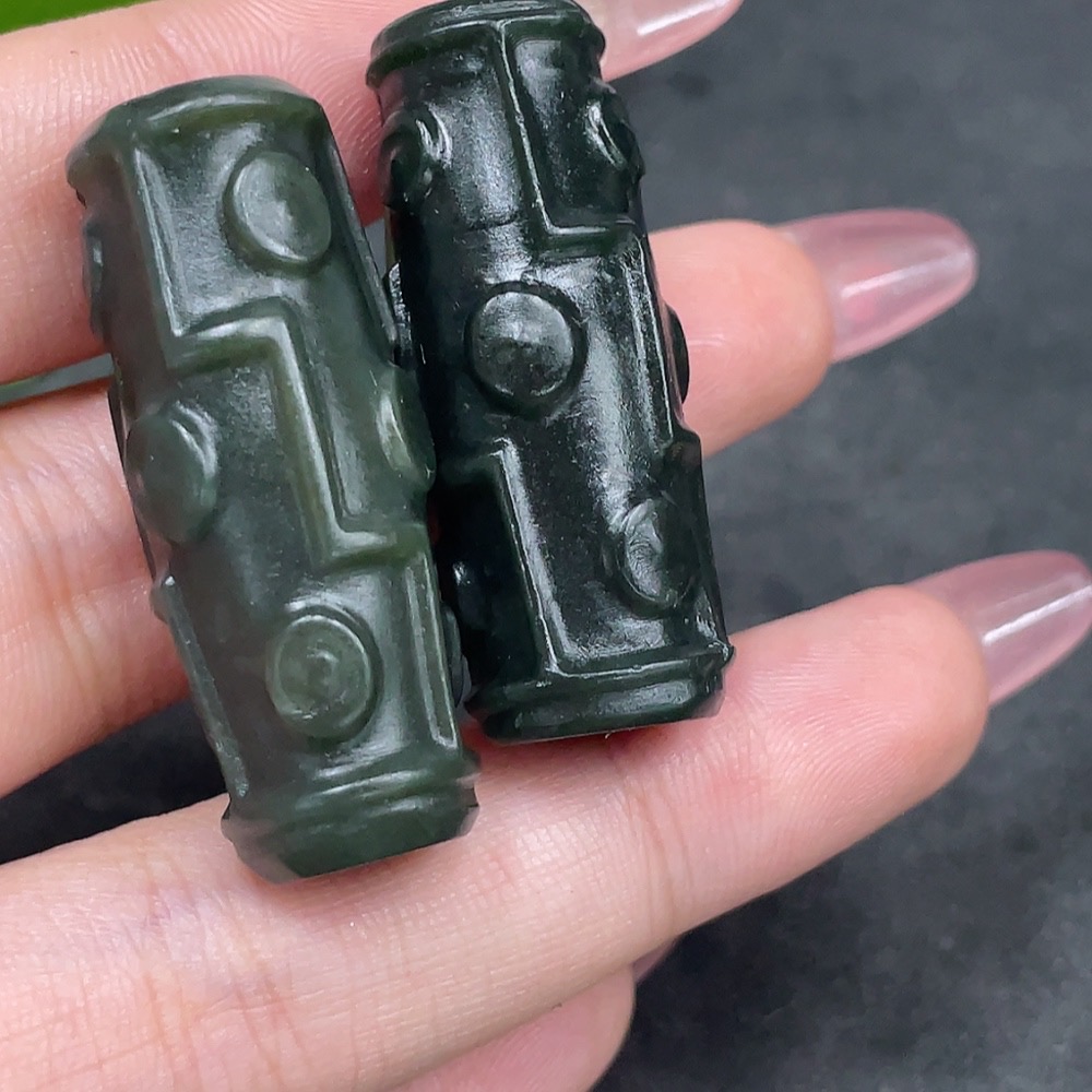 H33944343 Hetian Jade Pendant Tianzhu Total Weight About 30.1g