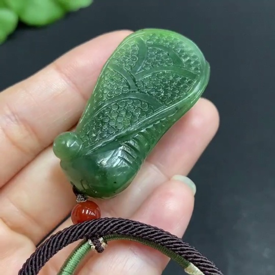 H33859944 Hetian Jade Pendant - Achieving Instant Success - Total Weight (Including Rope): 25.3g