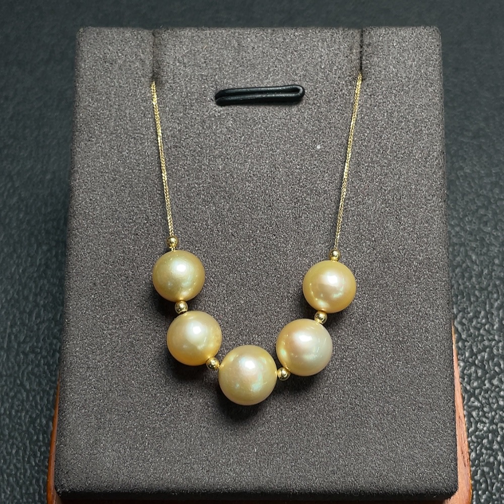 C27049646 Seawater Pearl Necklace 18k Gold Approx. 8.7mm Total Weight About 4.60g