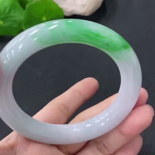 F35088585 Jadeite Round Bangle Size 56.5mm Total Weight Approx. 70.58g