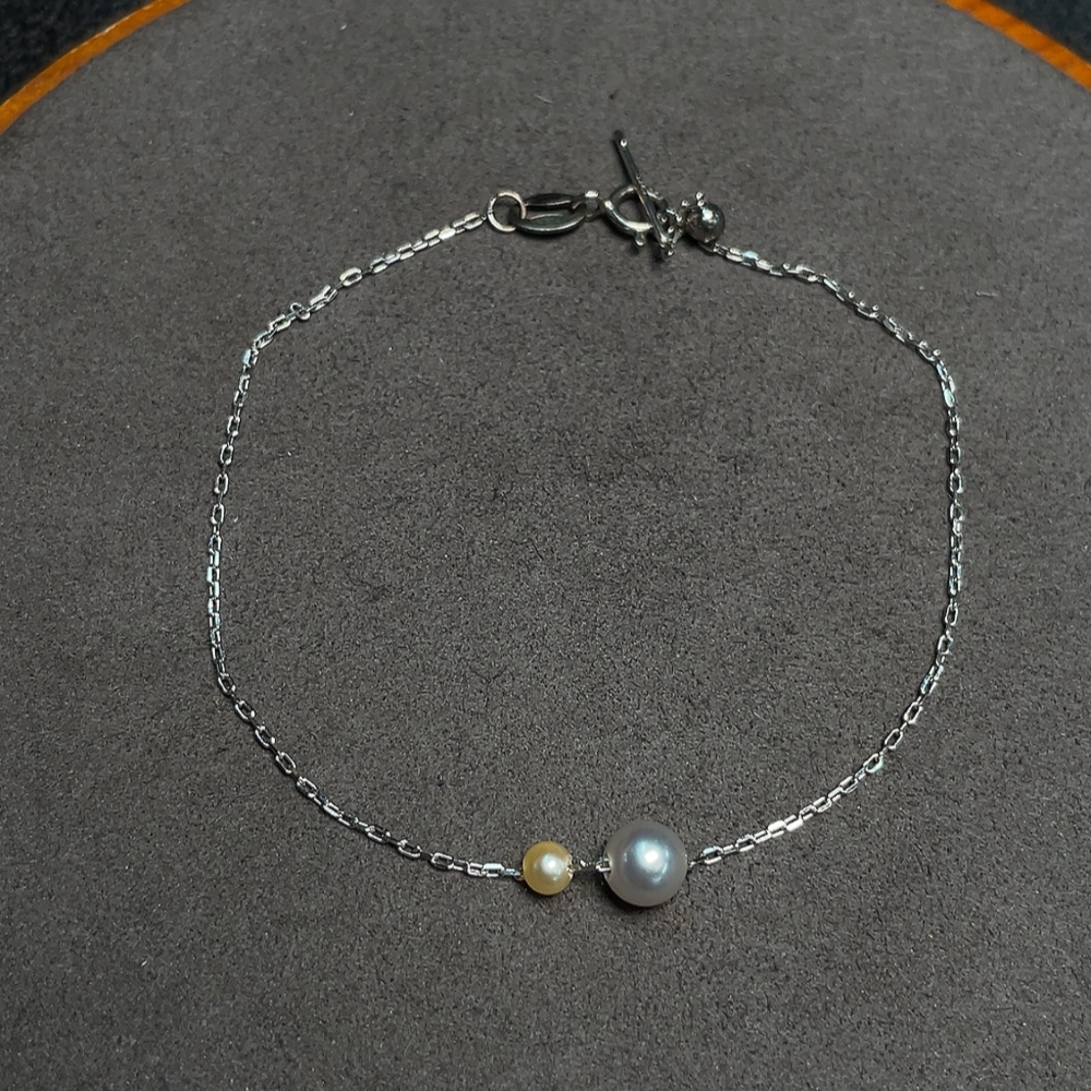 C32783827 Seawater Pearl Bracelet Color Origin Undetermined Non-Gold Total Weight Approx. 0.87g Size 3.1-5.2mm