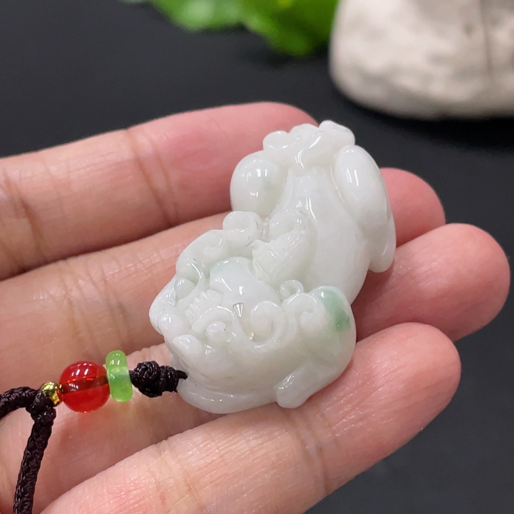 F32754567 Jadeite Pixiu Pendant Total Weight Approx.22g