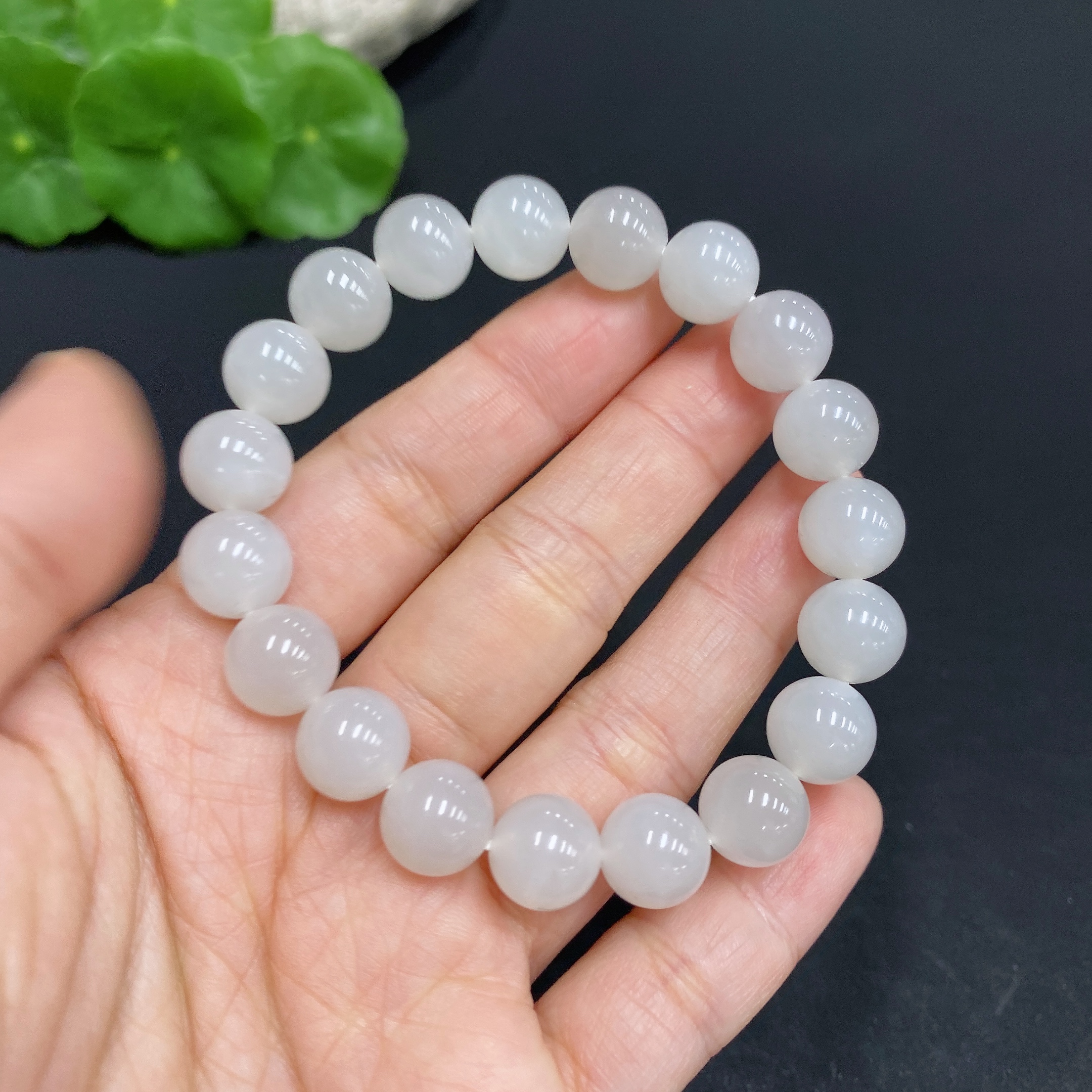 H32703646 Hetian Jade Bracelet, Approx. 9.5mm, Total Weight Approx. 27.3g