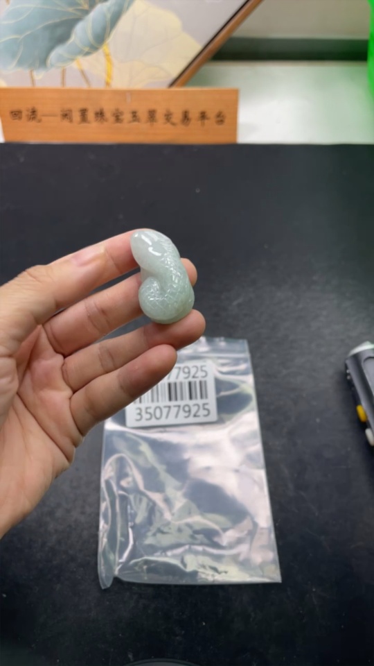 F35077925 Jadeite Flying Snake Pendant Total Weight About 17.7g