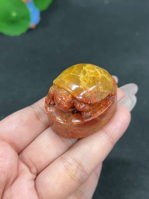 H41946427 寿山石印章 富甲天下 货品总重约59.4g