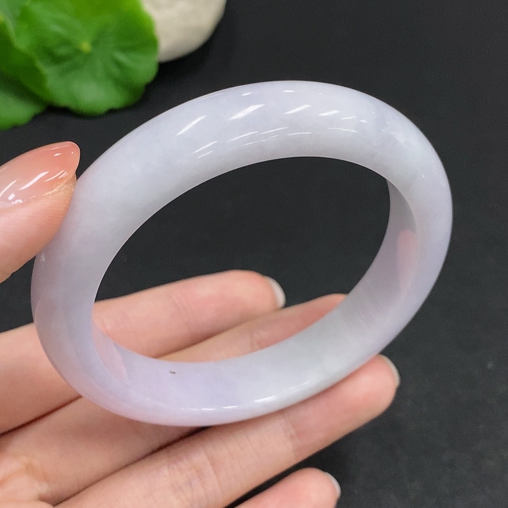 F34003077 Jadeite Round Bracelet, Total Weight Approx. 59.2g, Size 57