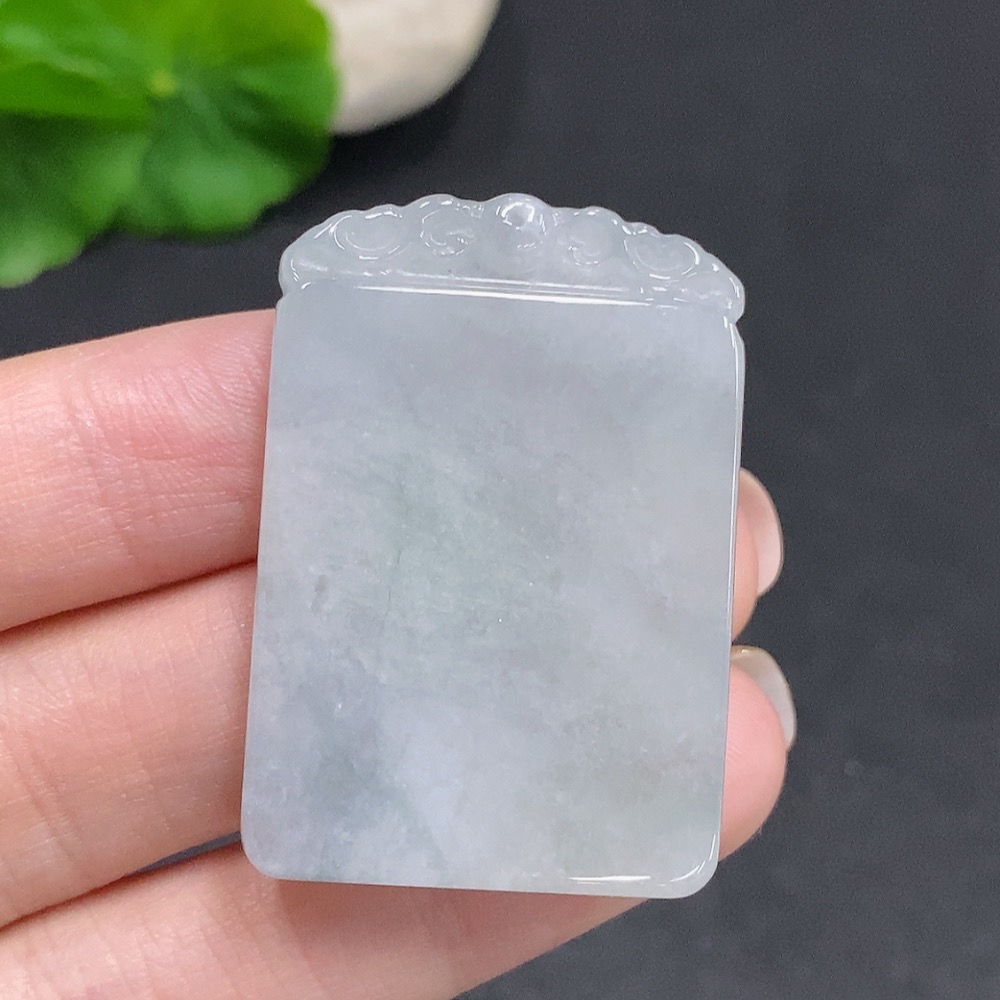 F34059847 Jadeite Antique Pendant Total Weight Approx. 21.2g