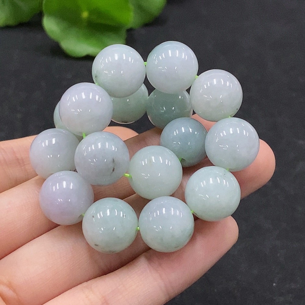 F34964893 Jadeite Bracelet Approximately 12.5mm, Containing Other Mineral Components, Total Weight About 54.25g