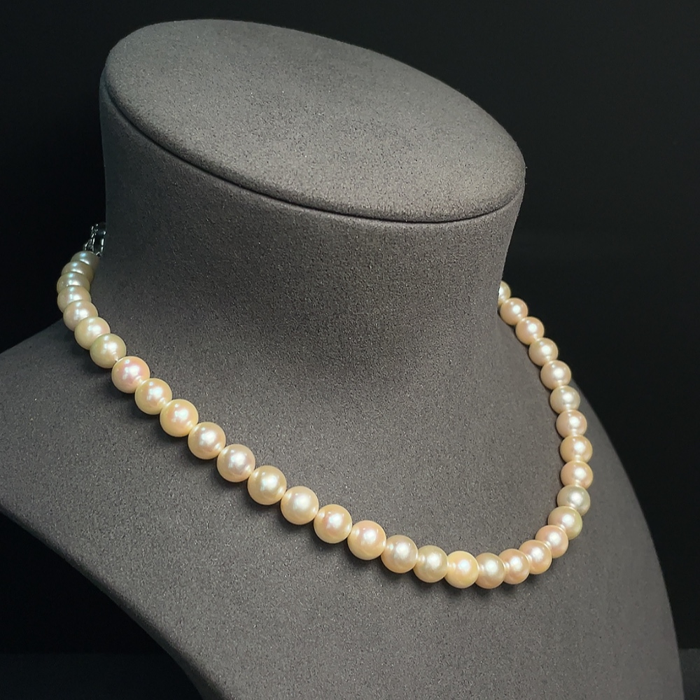 C33890091 Seawater Pearl Necklace with Pearls, Non-Gold, Total Weight Approx. 42.07g, Size About 8.3mm