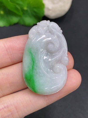 F33940561 Jadeite Ruyi Pendant Total Weight Approx. 10.7g