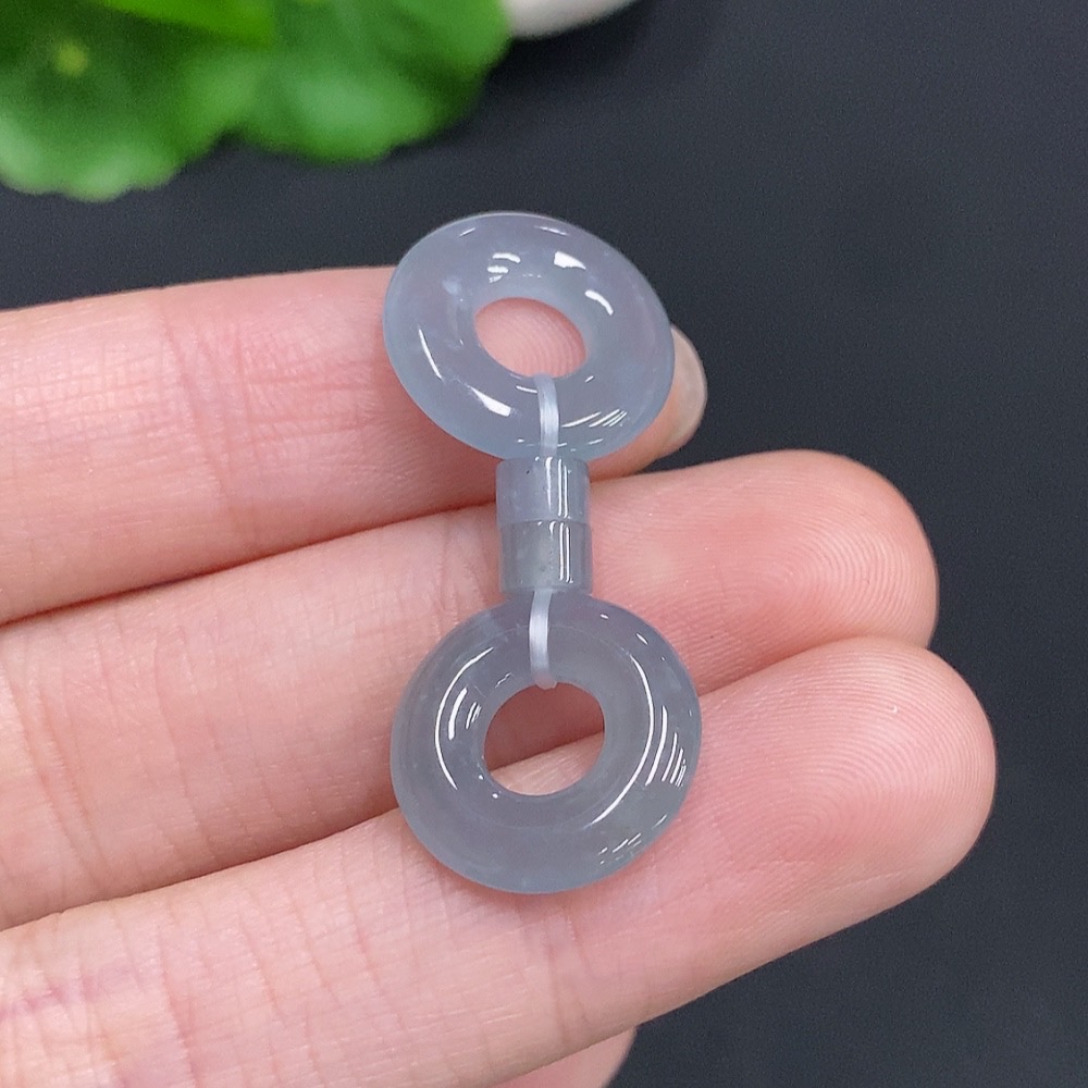 F35125394 Jadeite Donut Sell as a Lot Total Weight Approx.6.63g