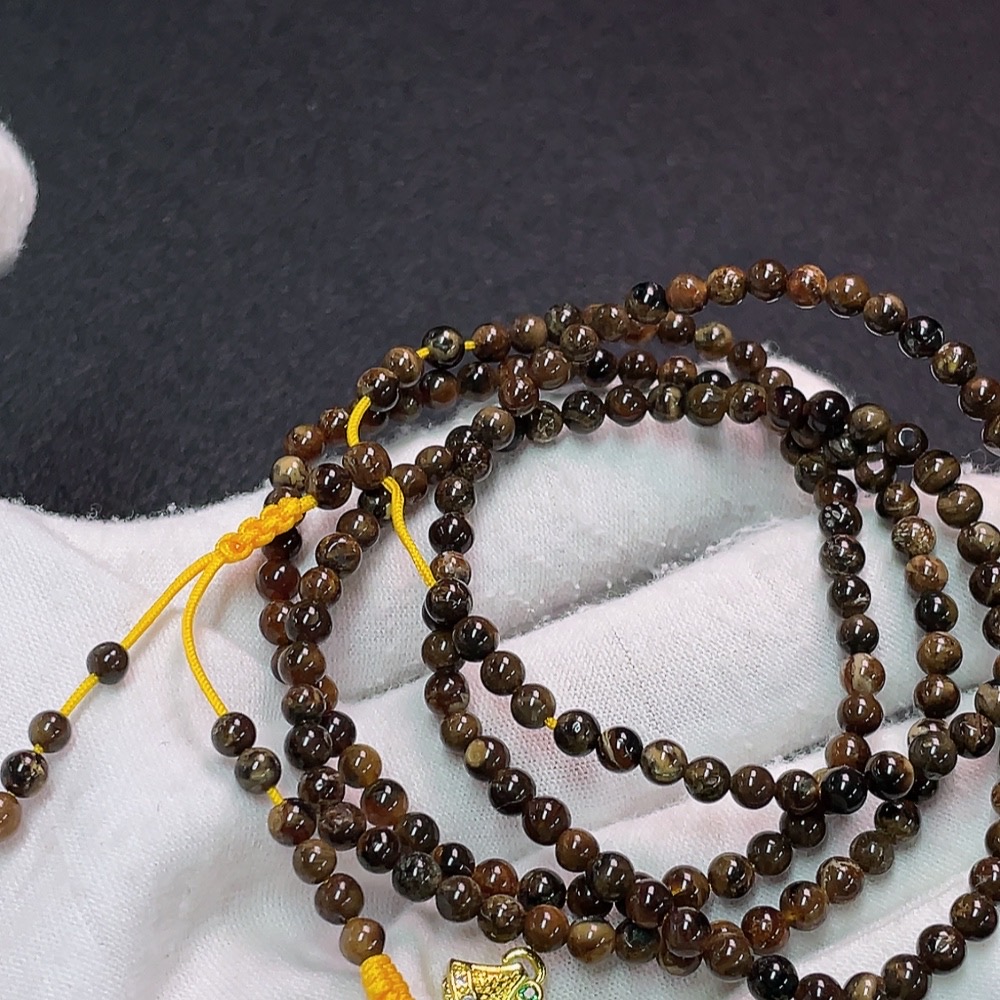 C34038743 Amber & Beeswax Pendant + Bead Strand, Non-Gold, Total Weight Approx. 7.51g, Sell as a Lot