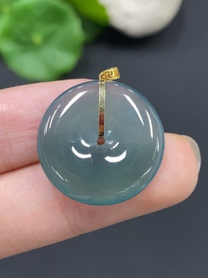 F17892938 Jadeite Safety Buckle with 18k Gold Clasp, Total Weight 4.271g