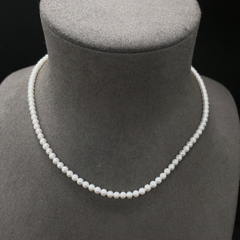 C20286806 Pearl Necklace Non-Gold Setting Total Weight Approx. 9.47g Size Approx. 4.0mm