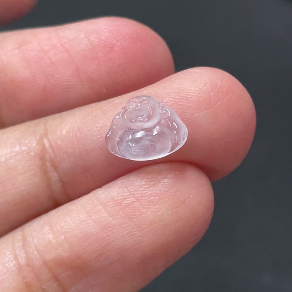 F30449446 Jadeite Buddha Inlay Piece