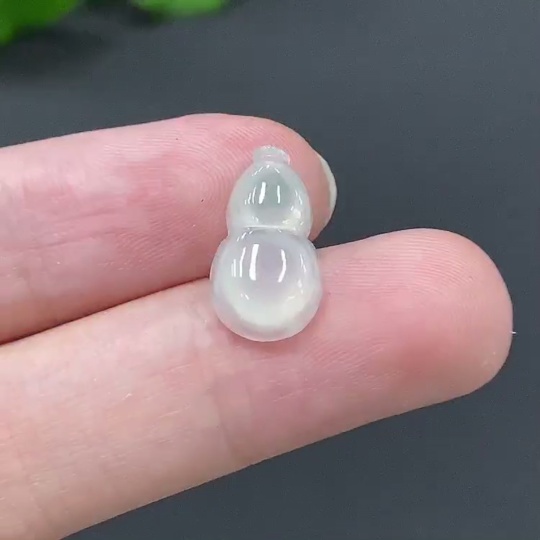 F07430366 Jadeite Gourd Inlay Piece