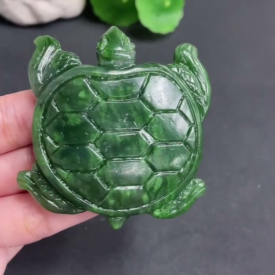 H17914473 Hetian Jade Pendant Turtle Total Weight Approx.82.78g