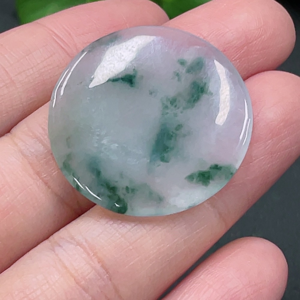 F22455948 Jadeite Inlaid Piece Total Weight 6.720g