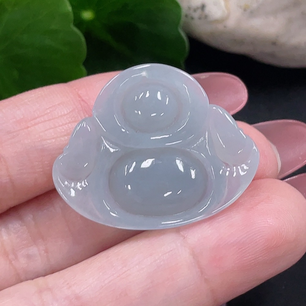 F34012784 Jadeite Buddha Pendant Total Weight Approx. 6.5g