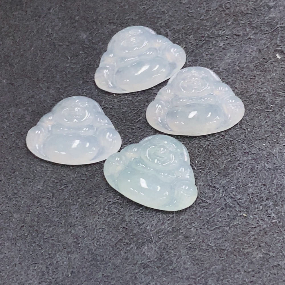 F35137129 Jadeite Buddha Inlaid Pieces Sell as a Lot