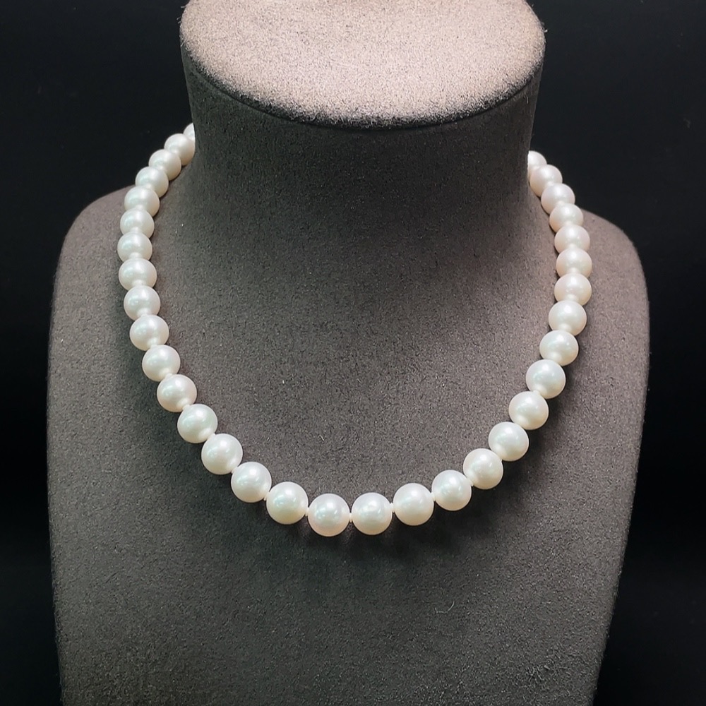 C29343396 Pearl Beaded Necklace Total Weight Approx. 57.01g Size 9.4mm Red Parts Non-Gold Others Gold Content 58%