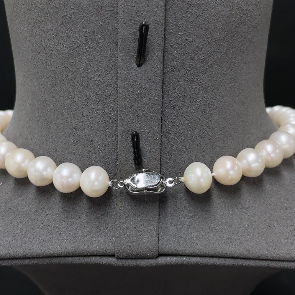 C34007301 Pearl Beaded Necklace Non-Gold Total Weight Approx. 54.52g Size 9.5-10.1mm
