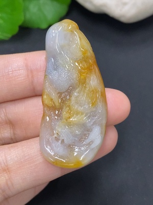 F37444717 Jadeite Dragon Pendant Total Weight Approximately 16.7g