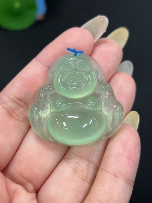 H42979400 岫玉(蛇纹石玉)挂件 佛公 货品总重约16.1g