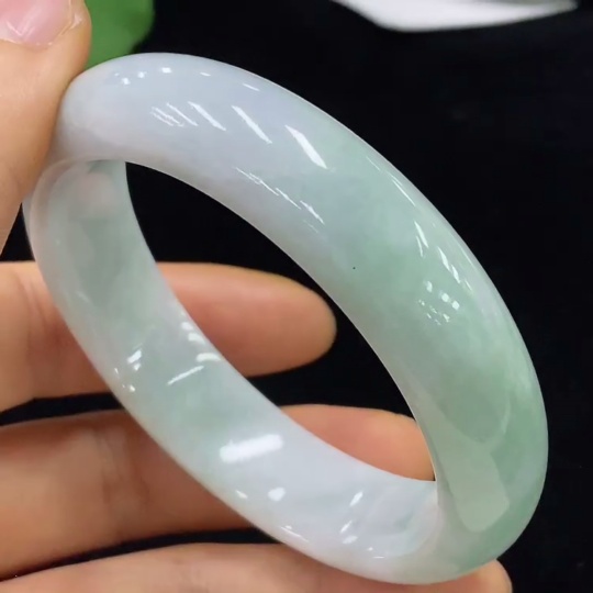 F34025427 Jadeite Round Bracelet Total Weight Approx. 60.76g Size 55.5