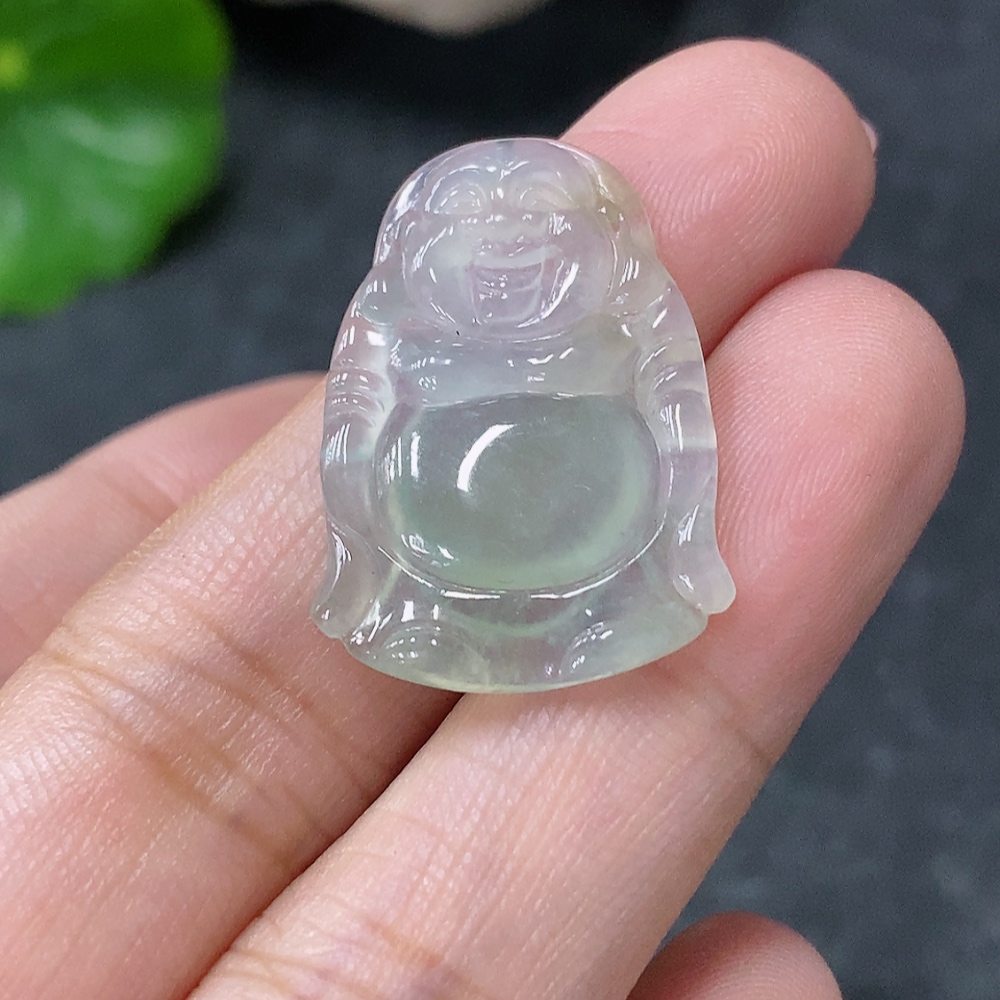 F34955021 Jadeite Pendant Buddha, Total Weight Approx. 2.43g