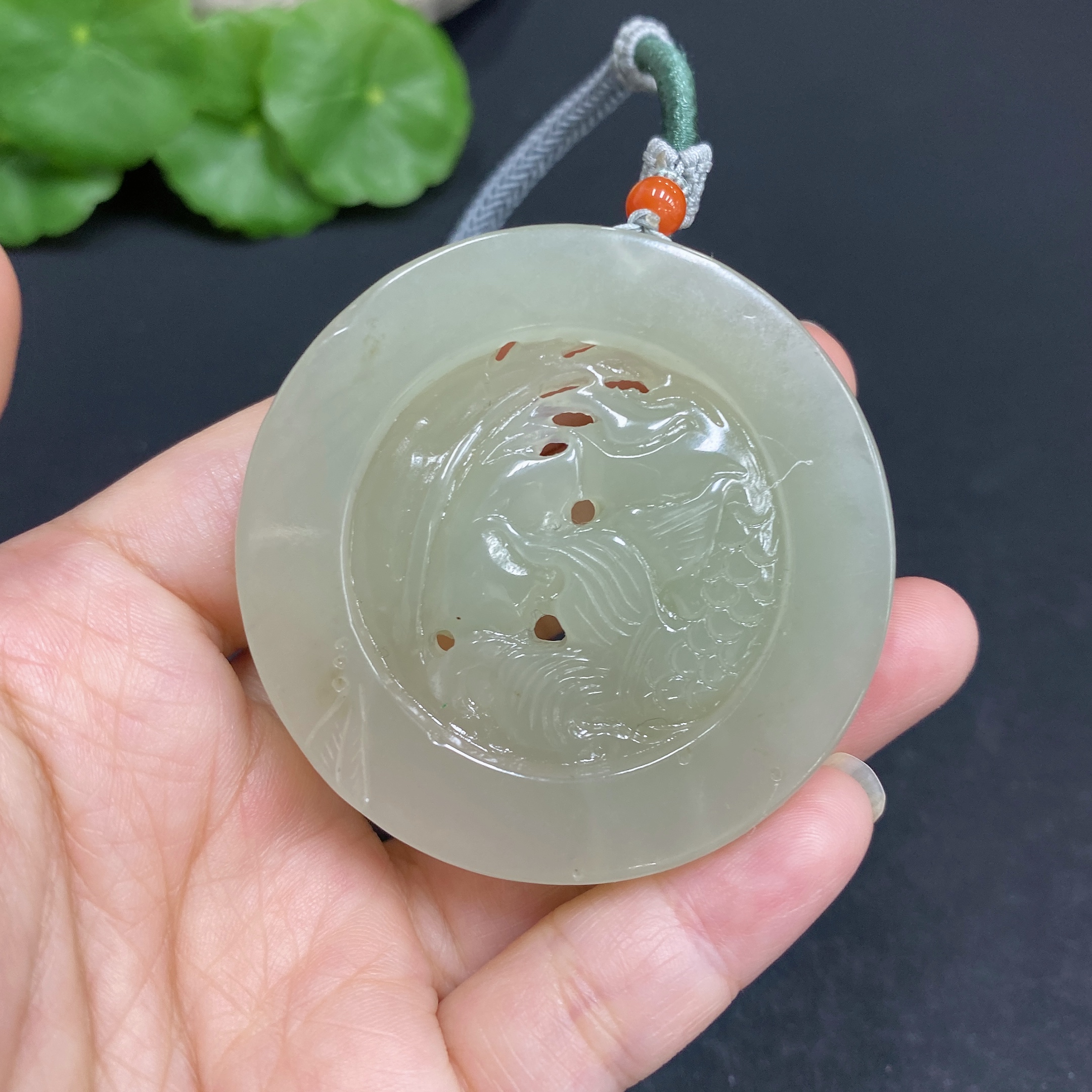 H33878872 Hetian Jade Pendant - Abundance Every Year