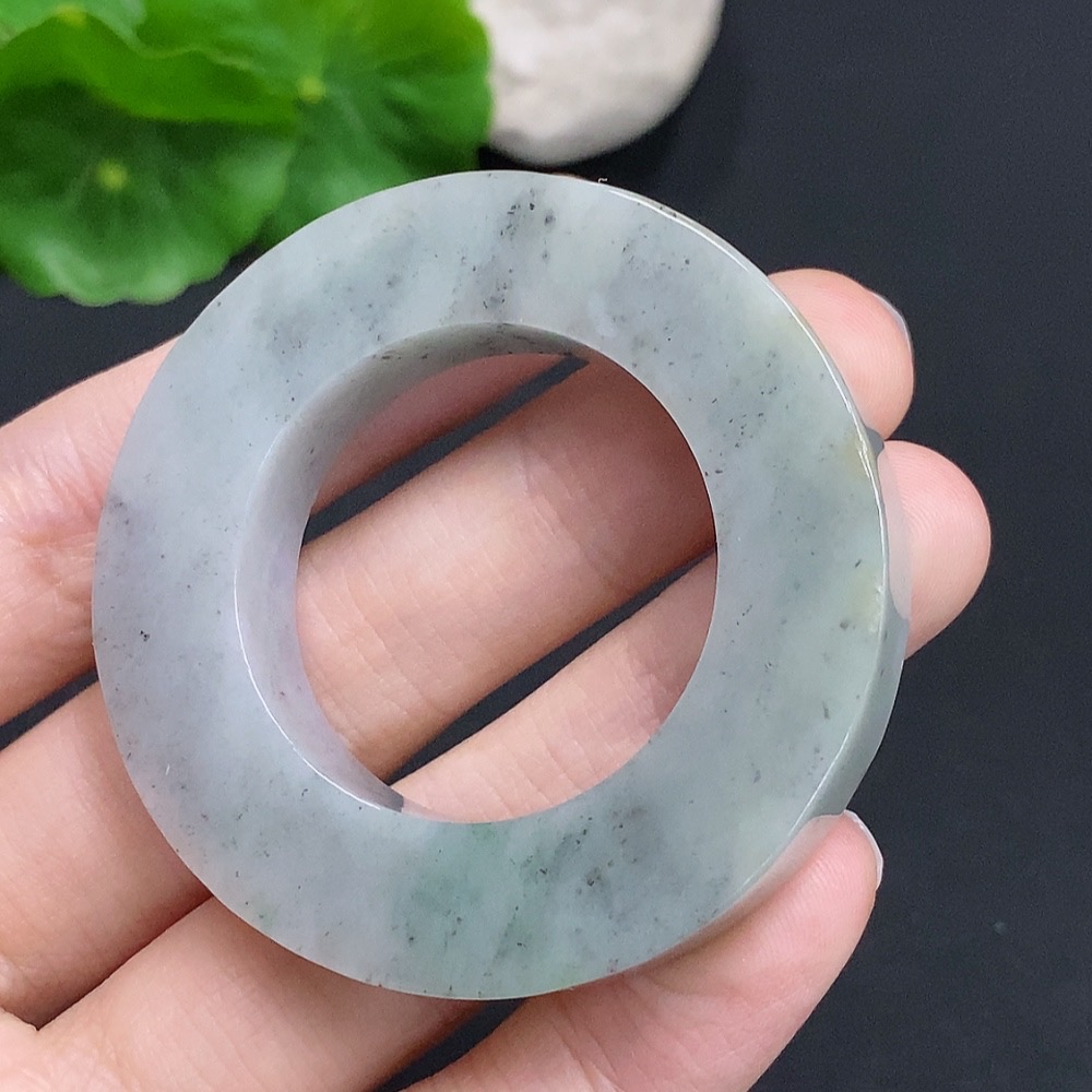 F31606295 Jadeite Donut Pendant Total Weight Approx. 44g