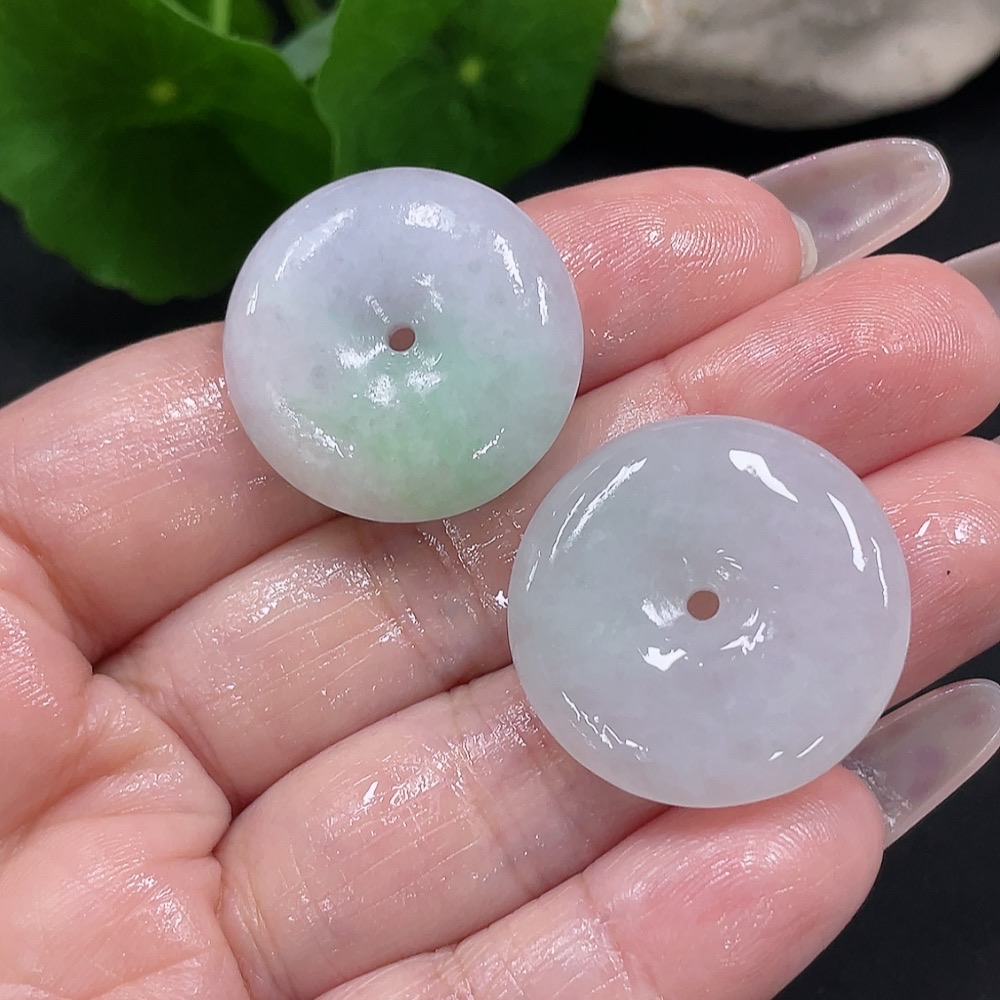 F35082423 Jadeite Rough Pendant Peace Buckle Sell as a Lot