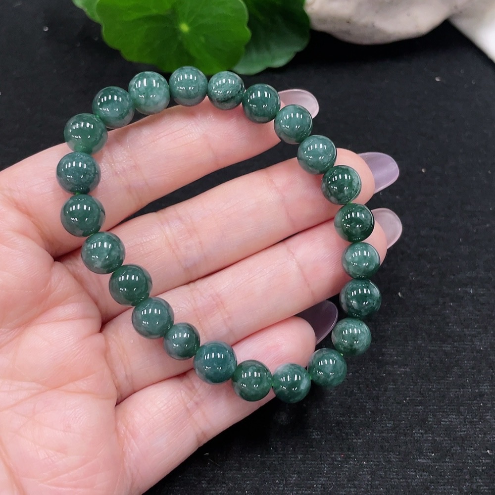 F34966372 Jadeite Bracelet Approx. 7.8mm Total Weight Approx. 19.1g