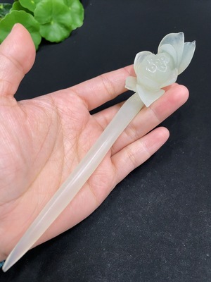 H34051892 Xiuyu (serpentine jade) hairpin