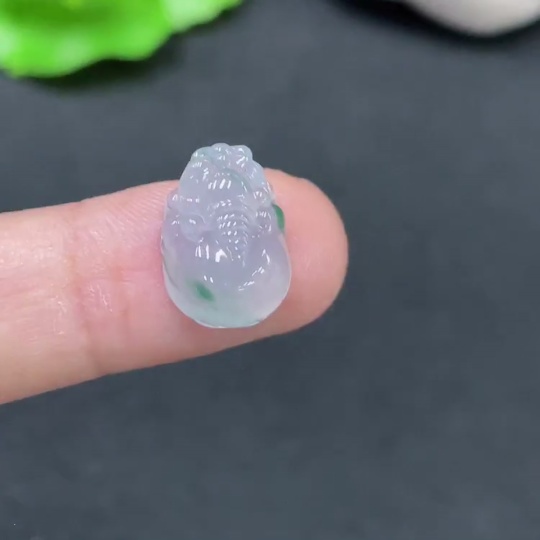 F30563644 Jadeite Inlaid Piece Total Weight Approx.1.45g