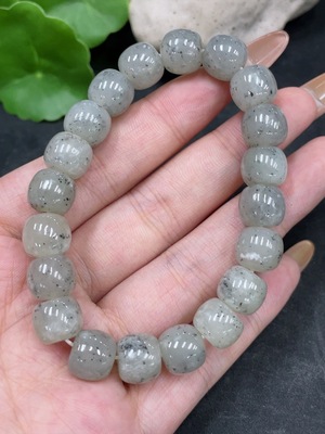 H32796885 Hetian Jade Bracelet, Approx. 10mm Beads, Total Weight Approx. 34.5g