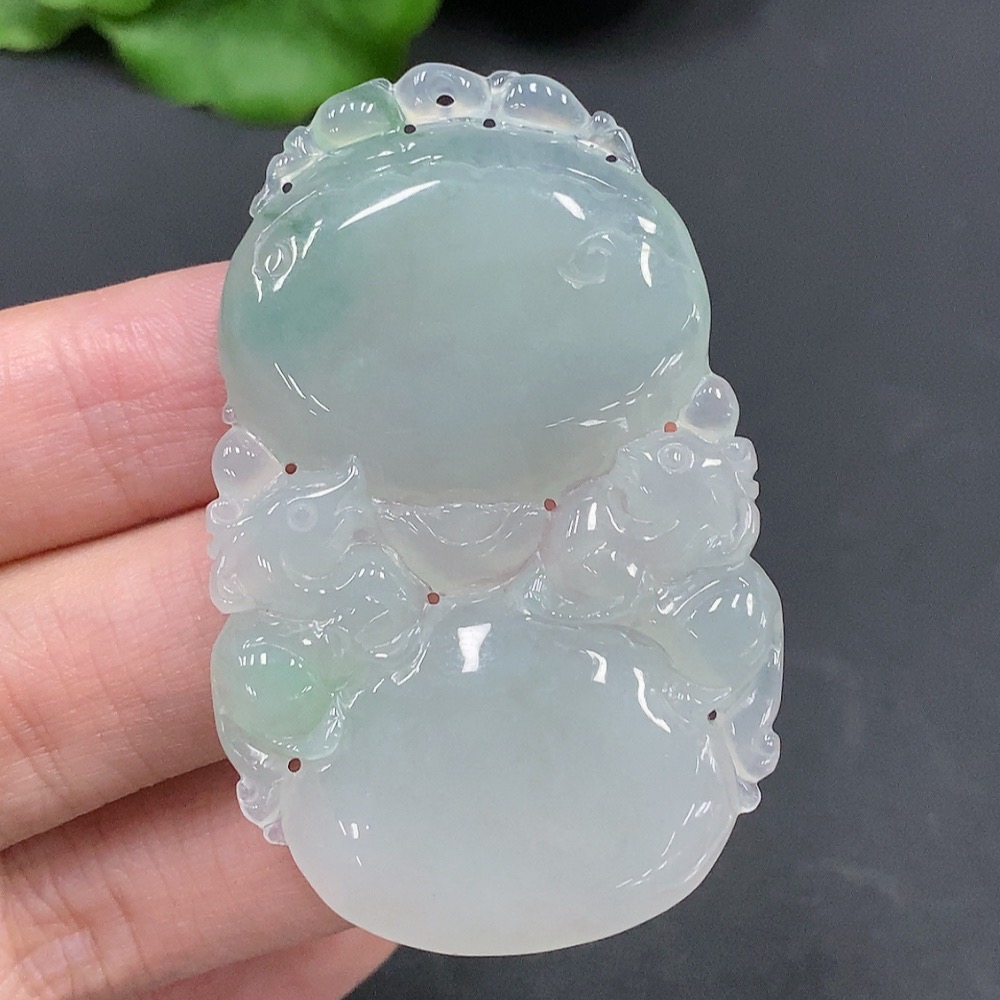 F20236560 Jadeite Antique Pendant Total Weight 19.662g