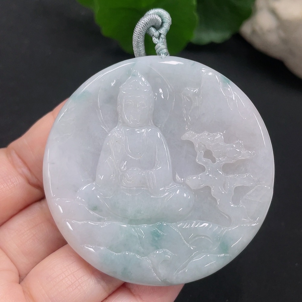 F28262858 Jadeite Guanyin Pendant