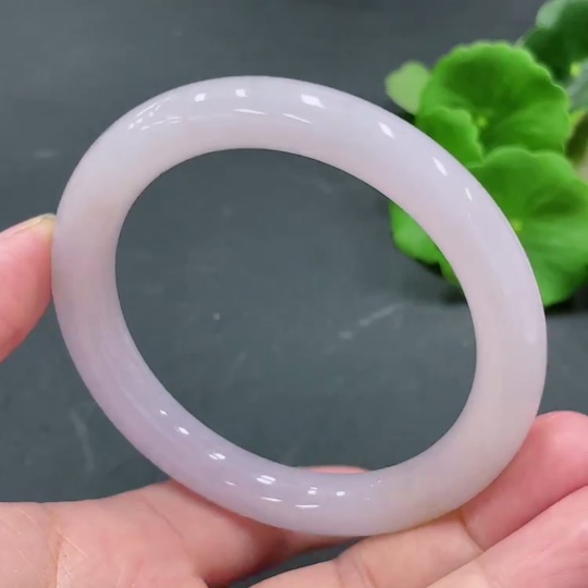 F22524222 Jadeite Round Bangle Size 56.9 Total Weight 51.439g